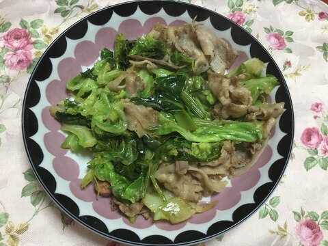 春キャベツと豚肉炒め